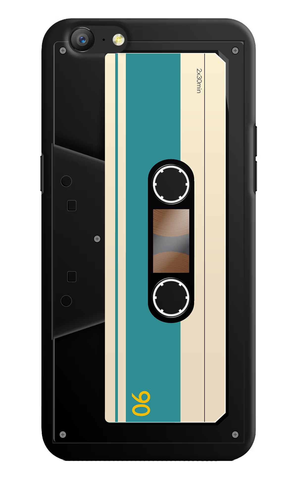 Cassette Oppo A57 Hard Case Back Cover by Casekaro