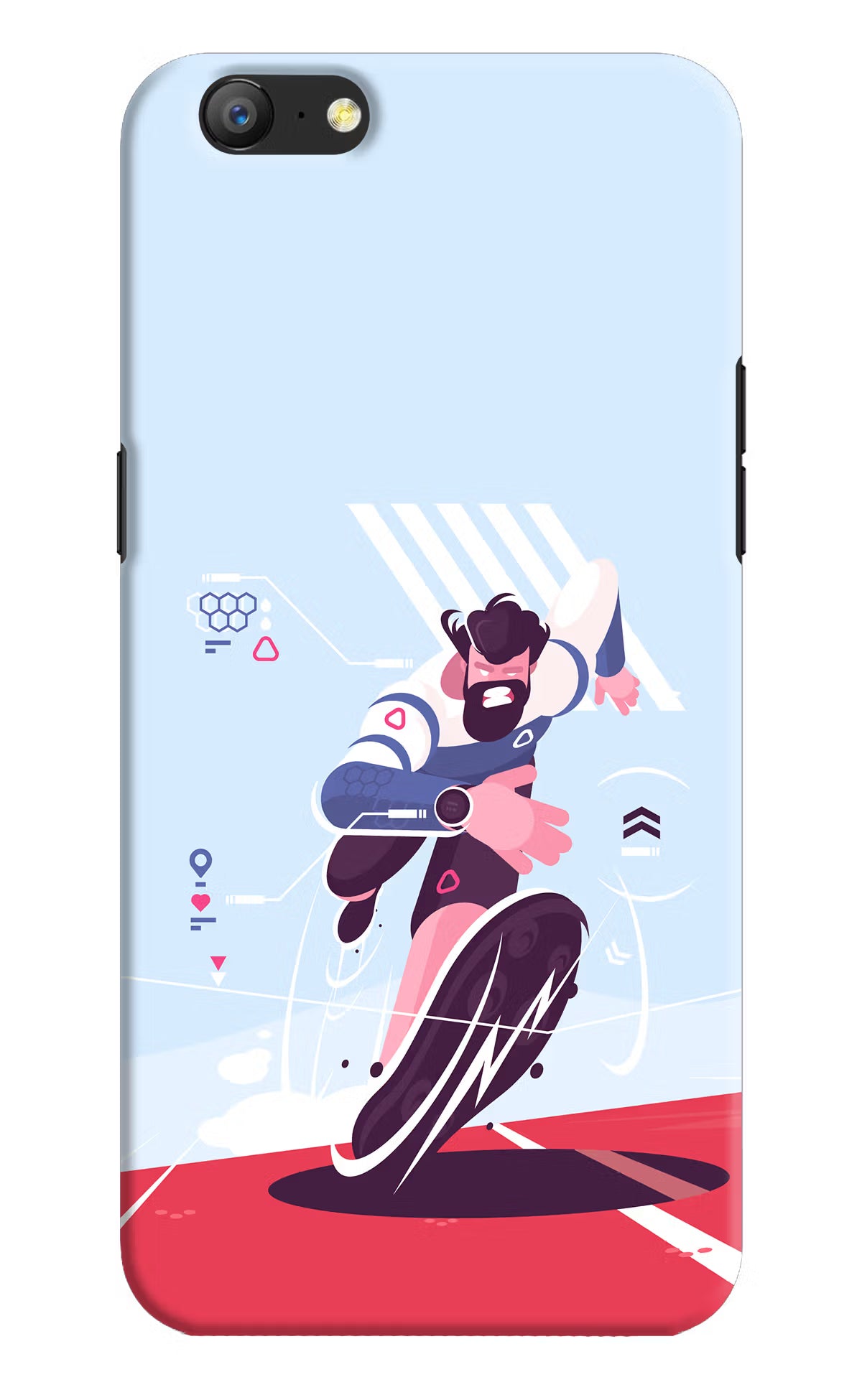 Run Pro Oppo A57 Hard Case Back Cover by Casekaro