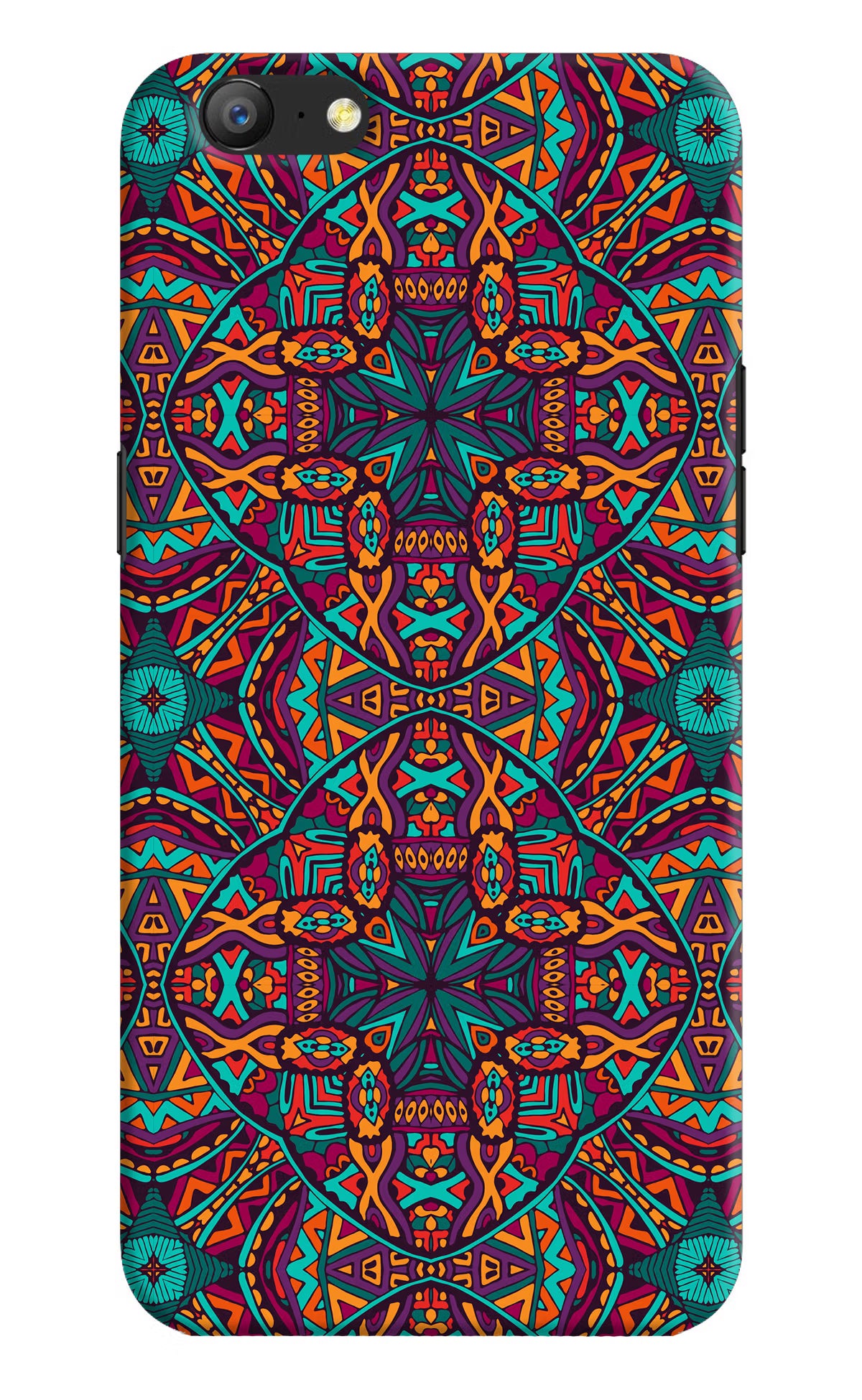 Colour Mandala Oppo A57 Hard Case Back Cover by Casekaro