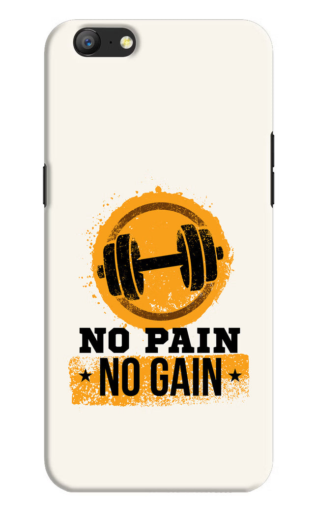 No Pain No Gain Oppo A57 Hard Case Back Cover by Casekaro