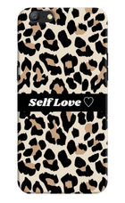 Leopard Print Self Love Oppo A57 Hard Case Back Cover by Casekaro