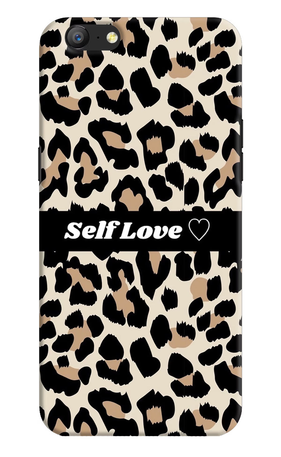 Leopard Print Self Love Oppo A57 Back Cover, Hard case
