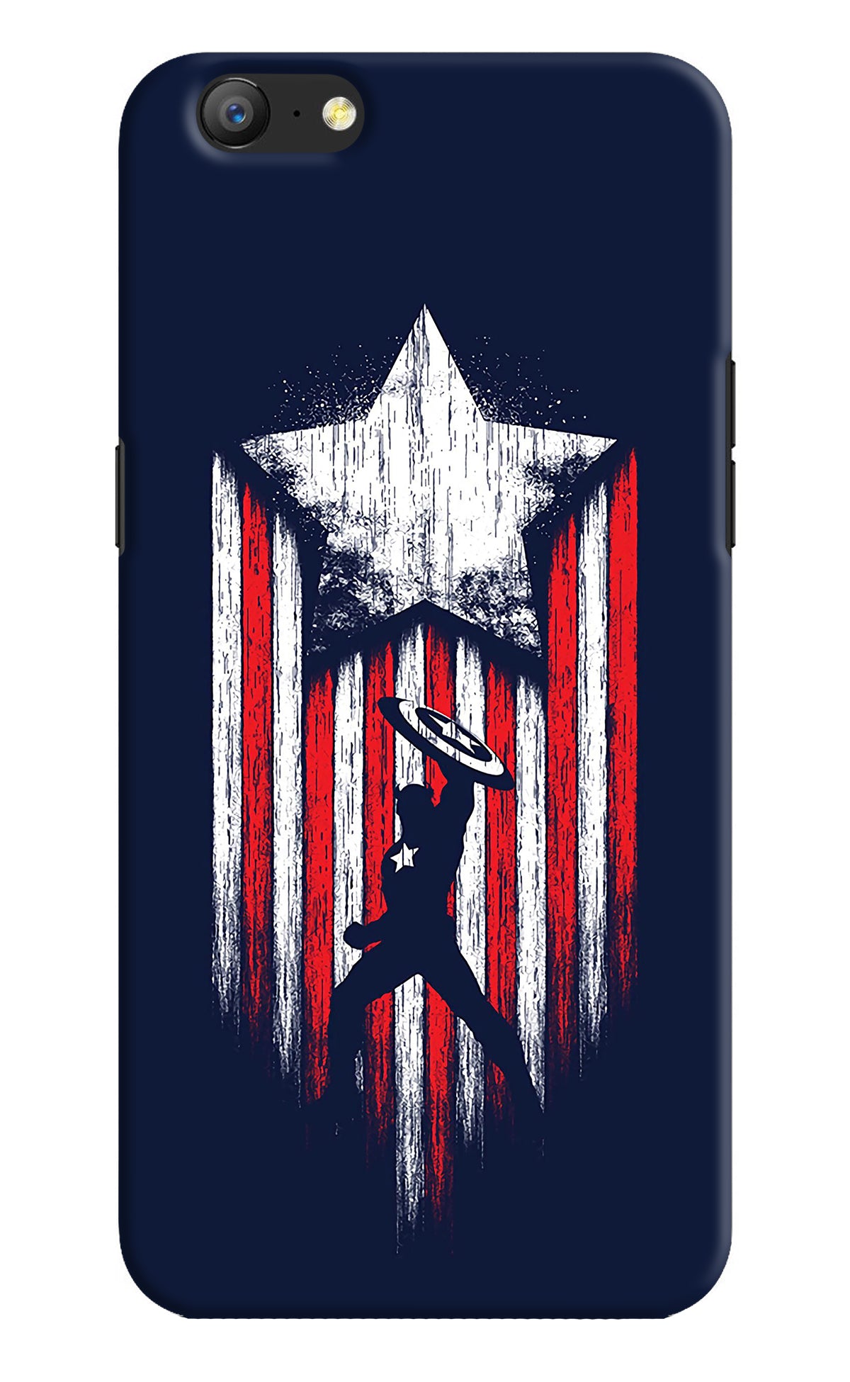 Captain America Marvel Art Oppo A57 Back Cover