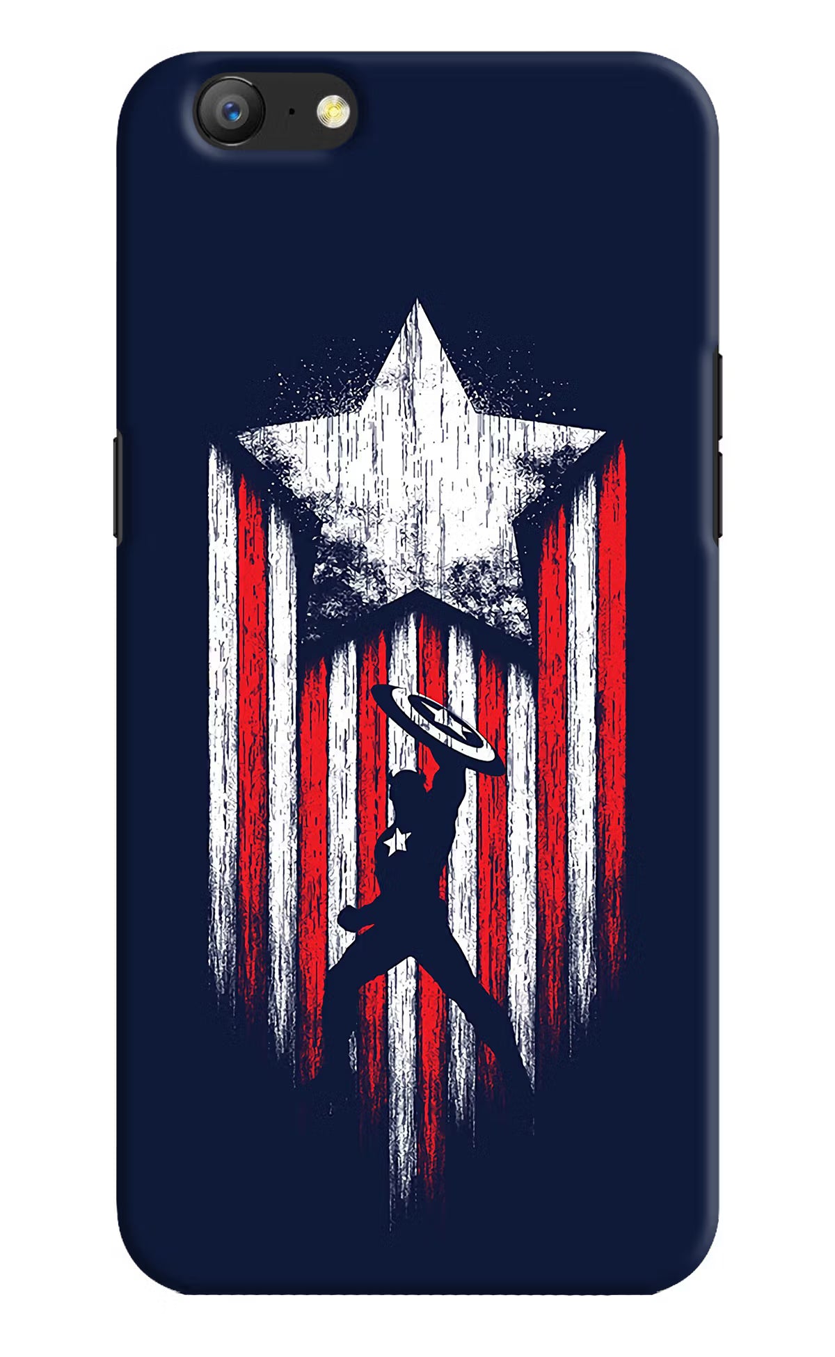 Captain America Marvel Art Oppo A57 Hard Case Back Cover by Casekaro