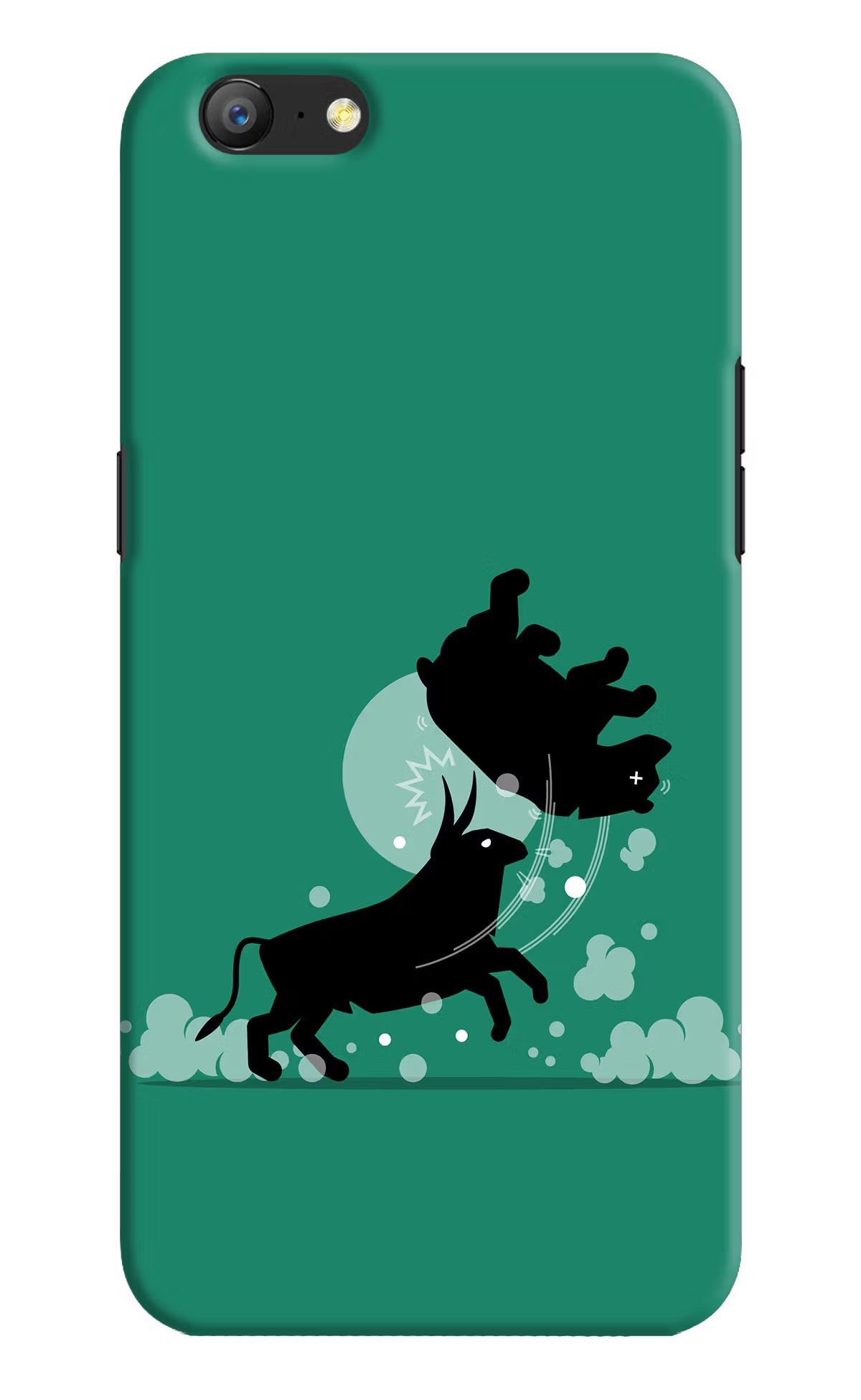Bull Conqueror Oppo A57 Hard Case Back Cover by Casekaro