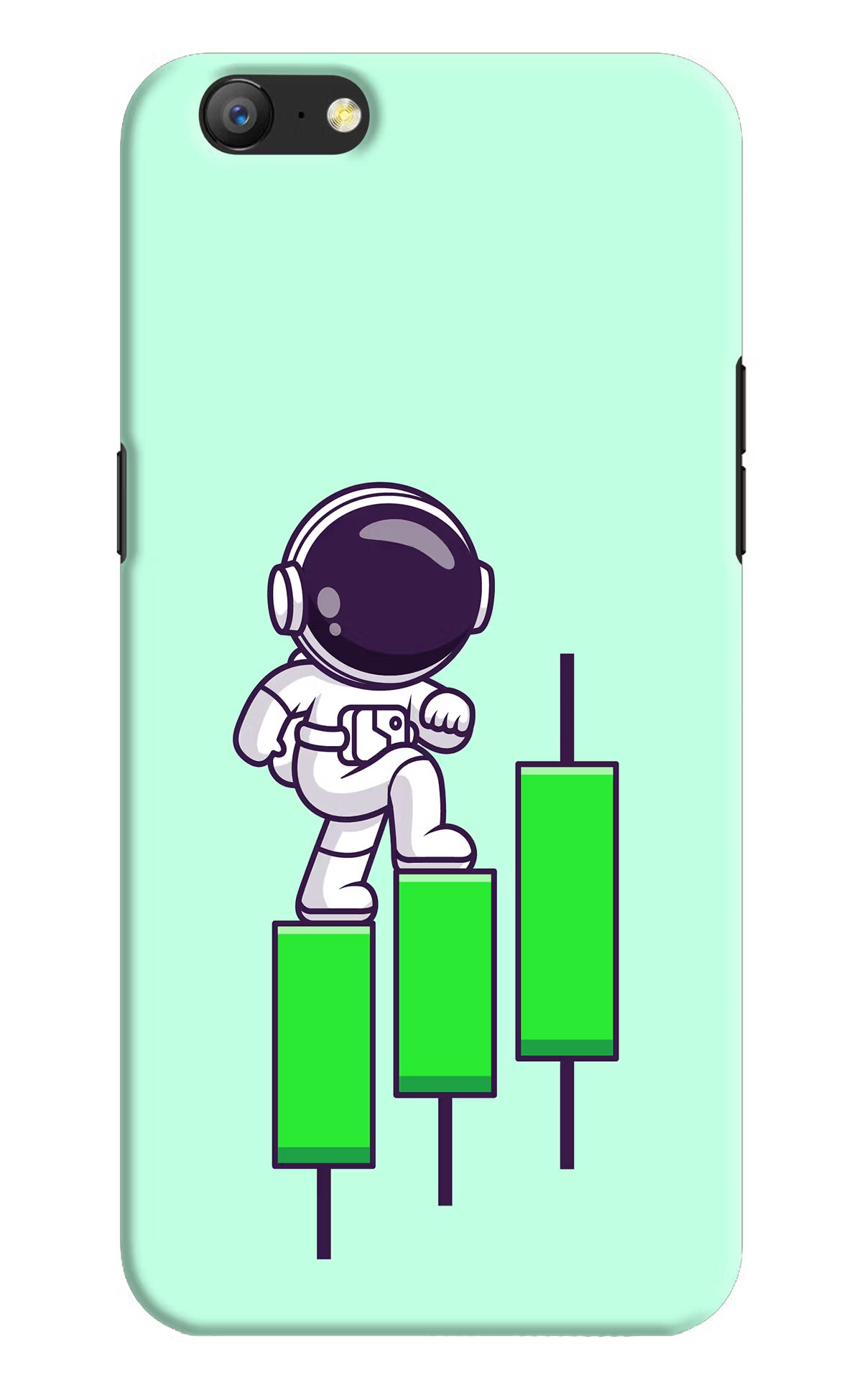 Astronaut Trader Oppo A57 Hard Case Back Cover by Casekaro