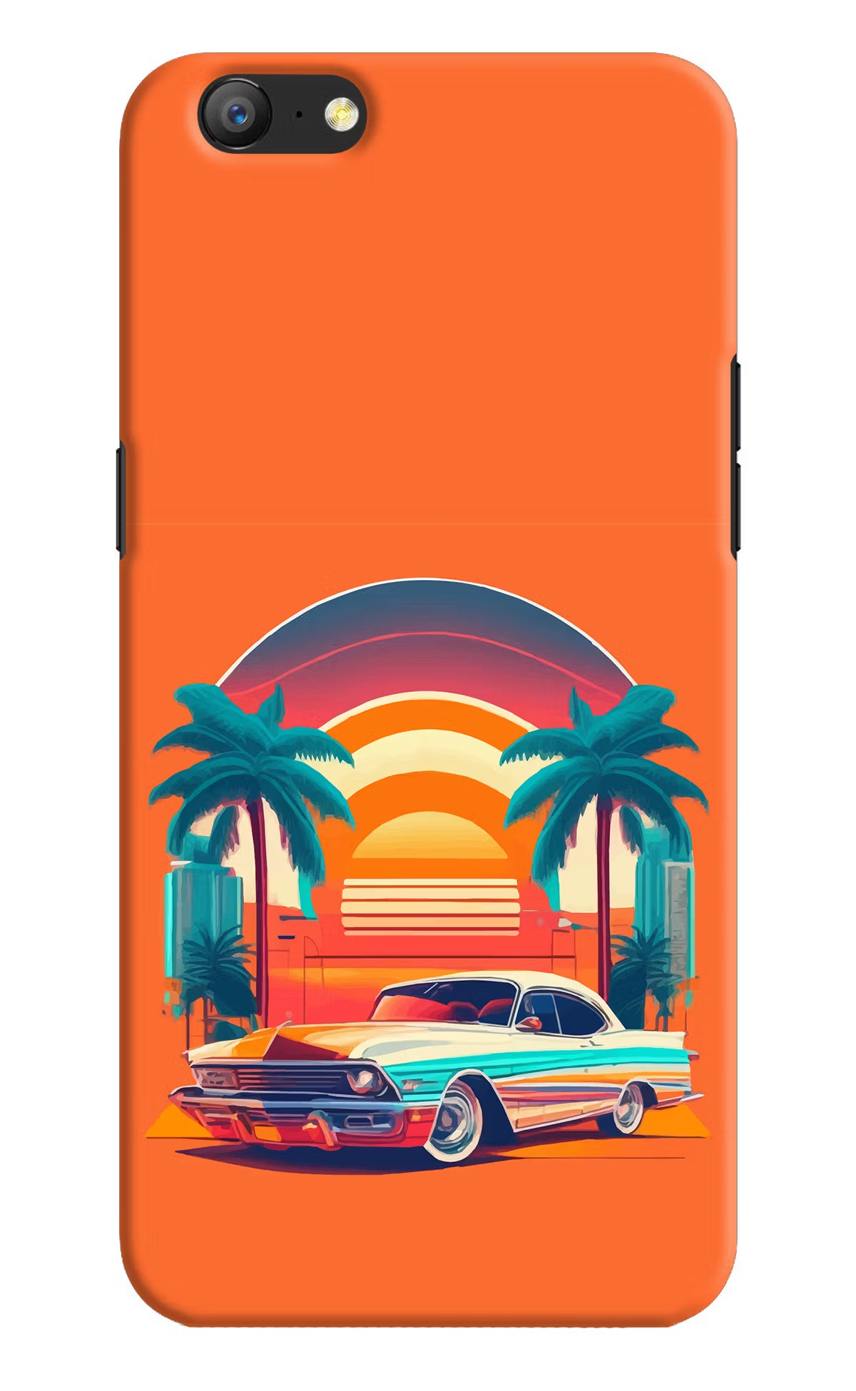 Palm Drive 80s Oppo A57 Hard Case Back Cover by Casekaro
