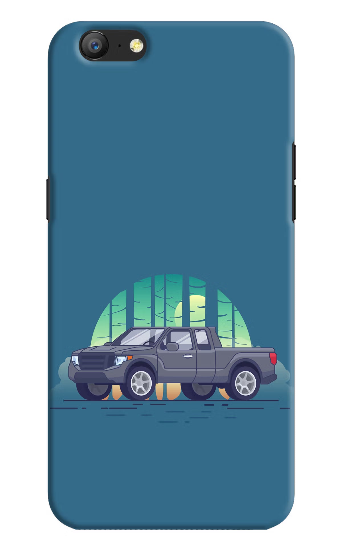 Retro Garage Vibe Oppo A57 Hard Case Back Cover by Casekaro