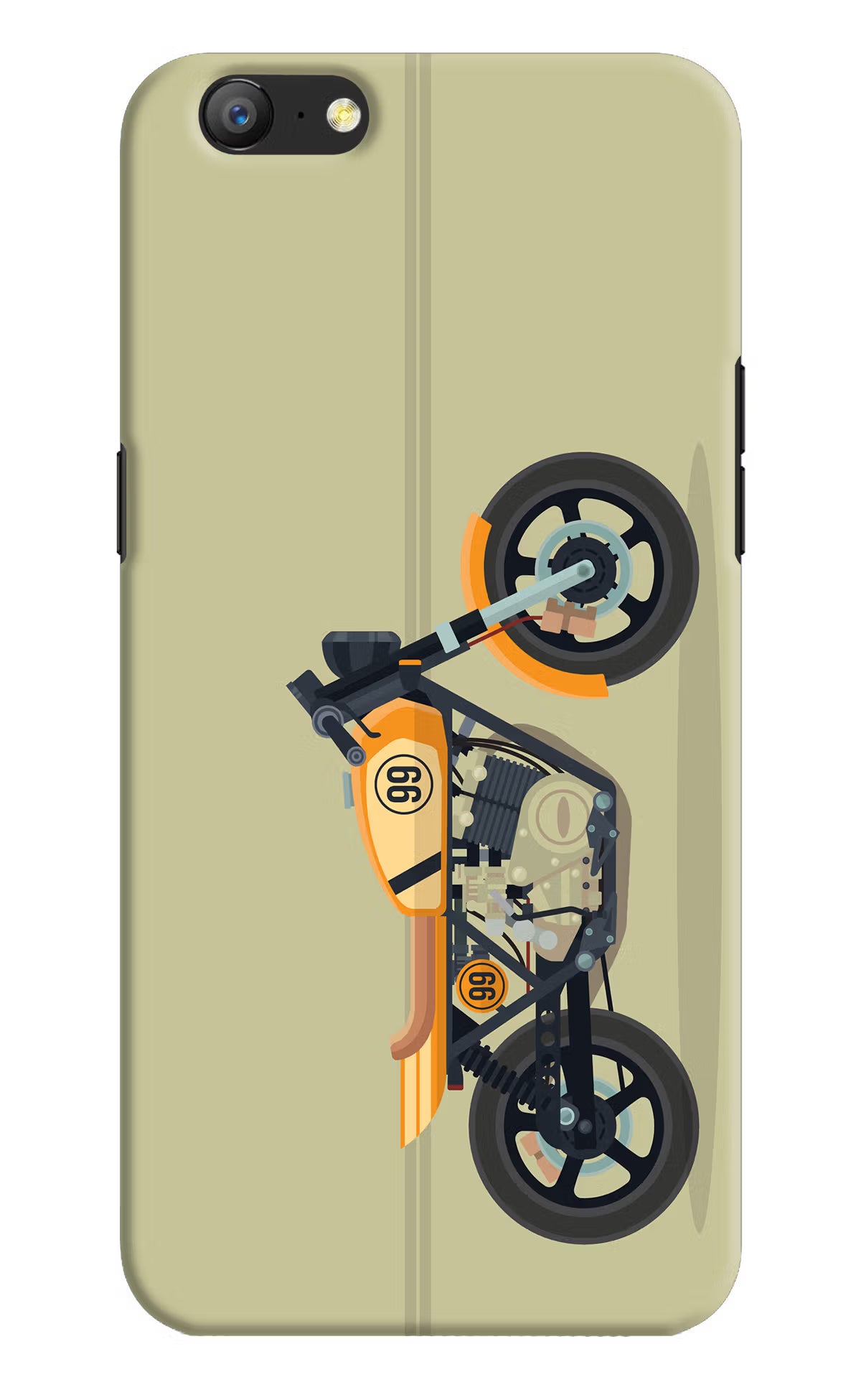 Vertical Speedster Oppo A57 Hard Case Back Cover by Casekaro