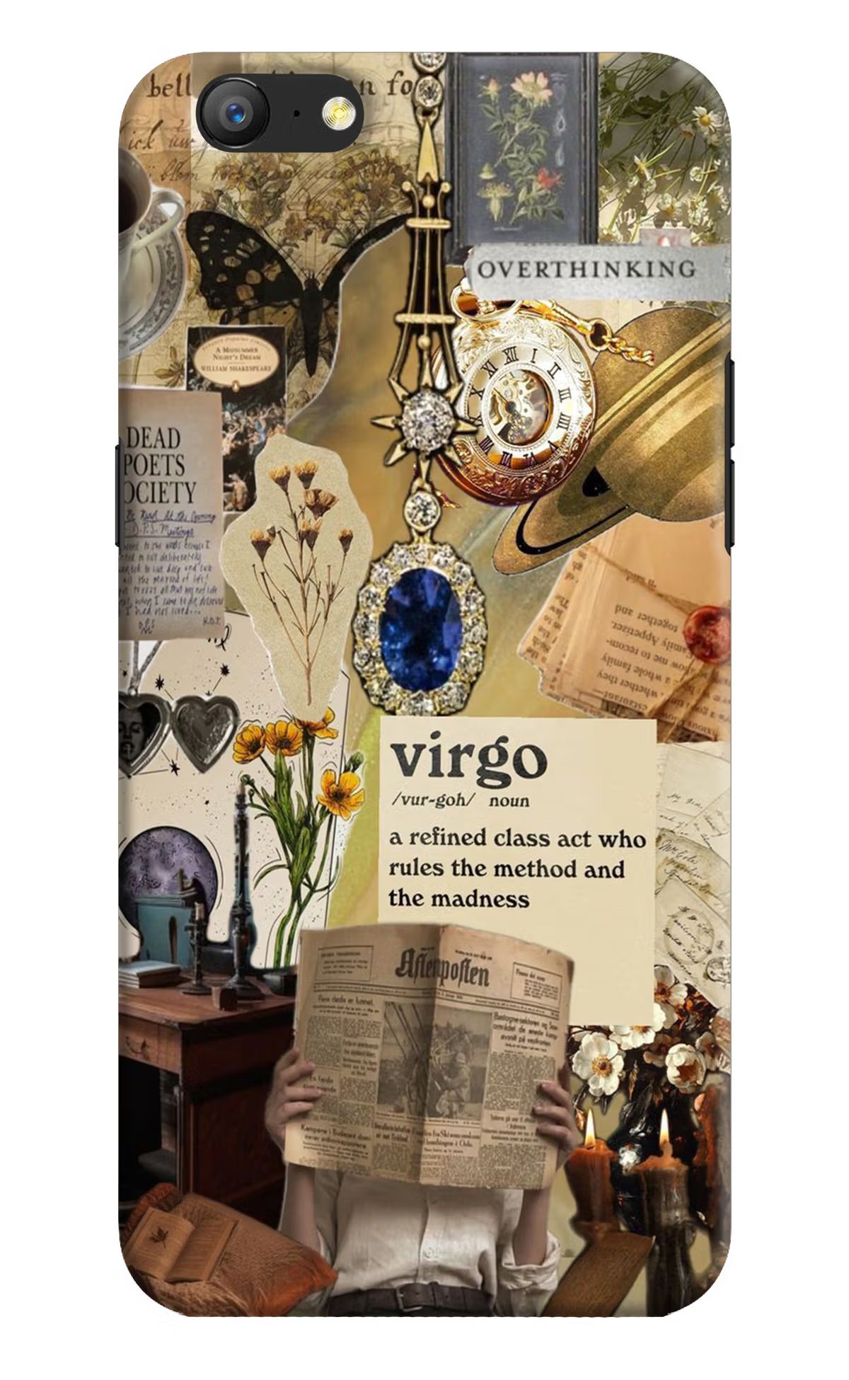 Virgo Zodiac Oppo A57 Hard Case Back Cover by Casekaro