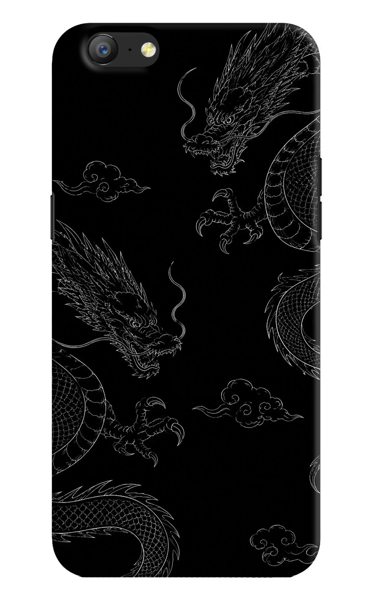 Twin Dragons Oppo A57 Hard Case Back Cover by Casekaro