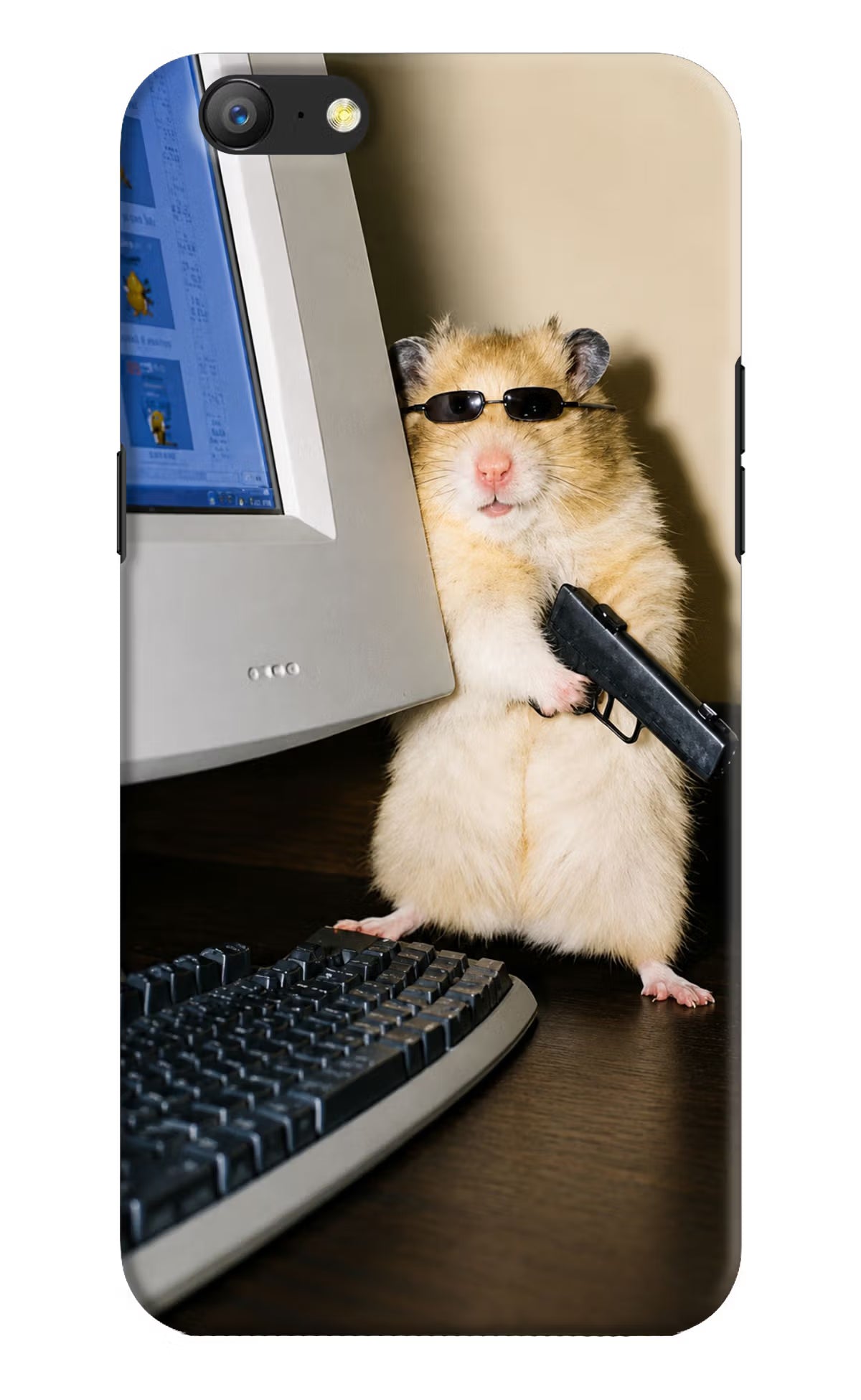 Hacker Hamster Oppo A57 Back Cover