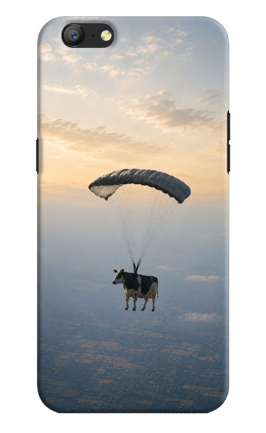 Skydiving Cow Oppo A57 Back Cover