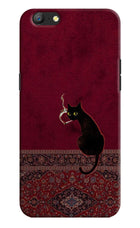 Midnight Cat Oppo A57 Hard Case Back Cover by Casekaro