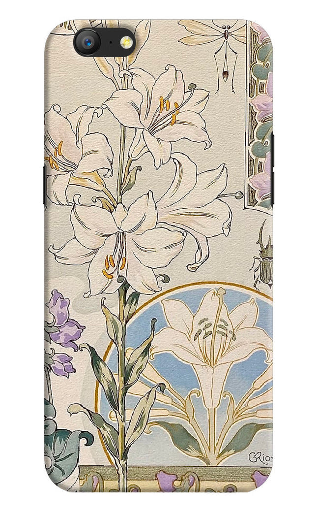 White Lily Oppo A57 Hard Case Back Cover by Casekaro