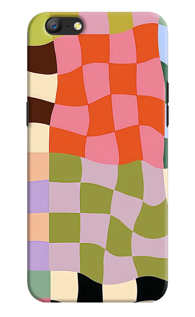 Wavy Grid Oppo A57 Hard Case Back Cover by Casekaro
