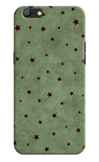 Green Stars Oppo A57 Hard Case Back Cover by Casekaro