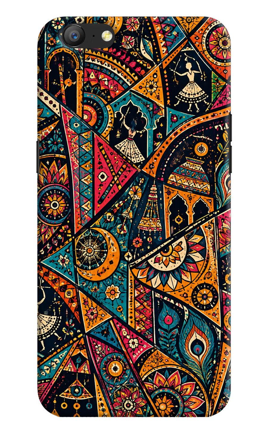 Folk Print Oppo A57 Back Cover, Hard case
