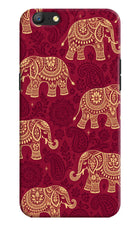 Maroon Elephant Oppo A57 Hard Case Back Cover by Casekaro