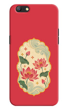 Pink Lotus Oppo A57 Hard Case Back Cover by Casekaro