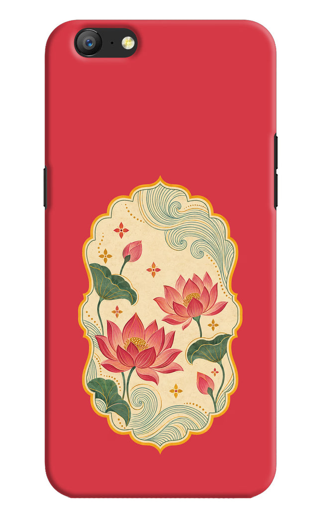 Pink Lotus Oppo A57 Hard Case Back Cover by Casekaro