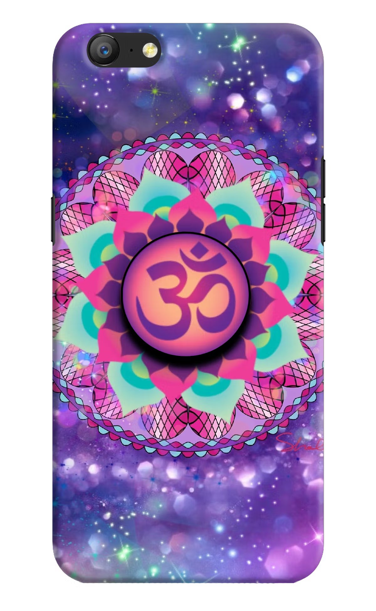 Om Purple Oppo A57 Pop Case by Casekaro