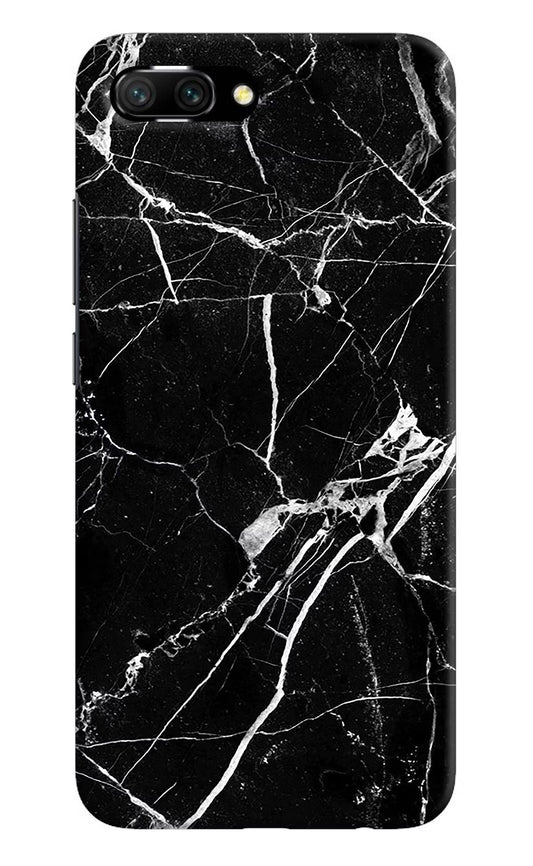 Black Marble Pattern Honor 10 Hard Case Back Cover by Casekaro