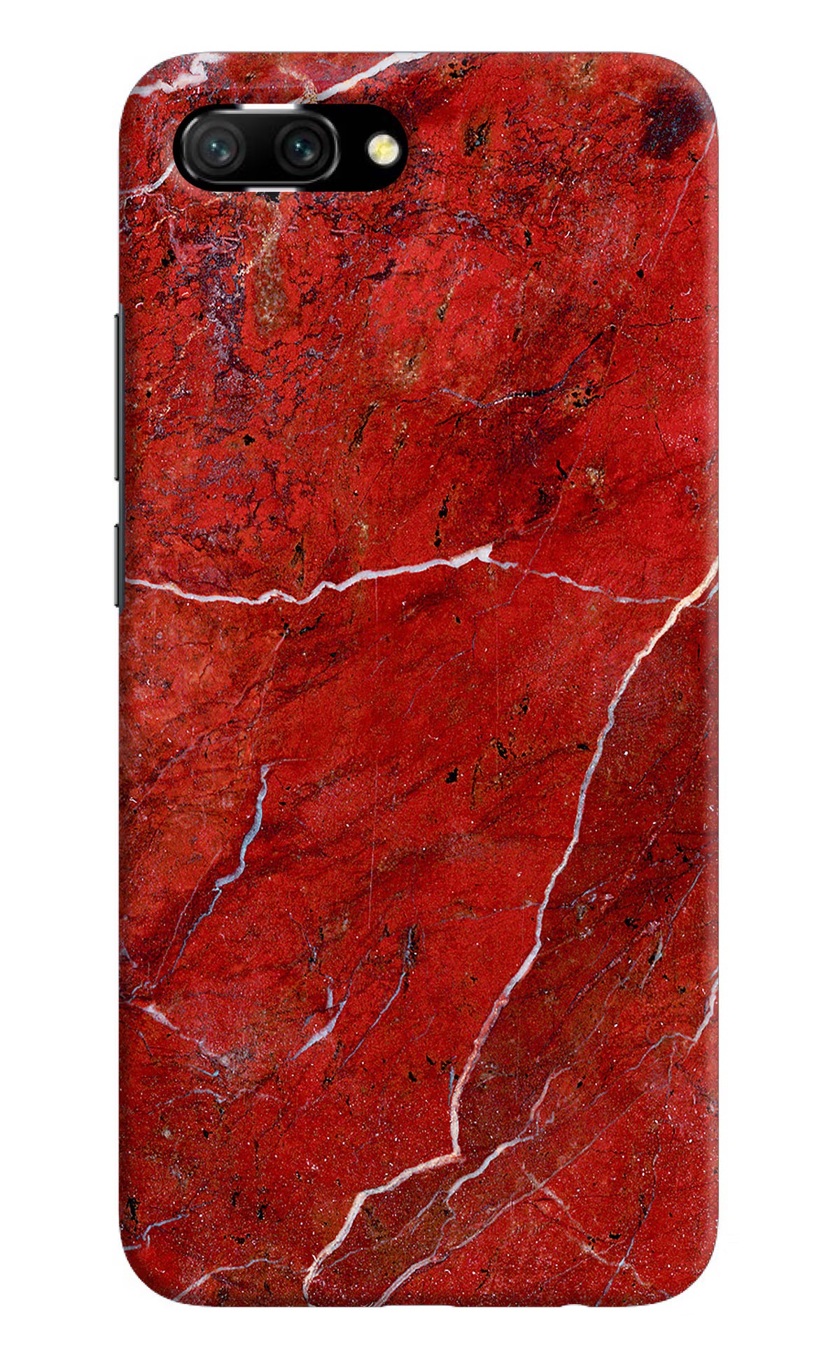 Red Marble Design Honor 10 Hard Case Back Cover by Casekaro