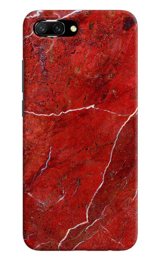 Red Marble Design Honor 10 Hard Case Back Cover by Casekaro