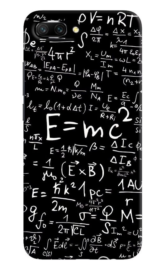 Physics Formula Honor 10 Hard Case Back Cover by Casekaro