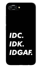 Idc Idk Idgaf Honor 10 Hard Case Back Cover by Casekaro