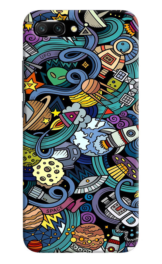 Space Abstract Honor 10 Hard Case Back Cover by Casekaro