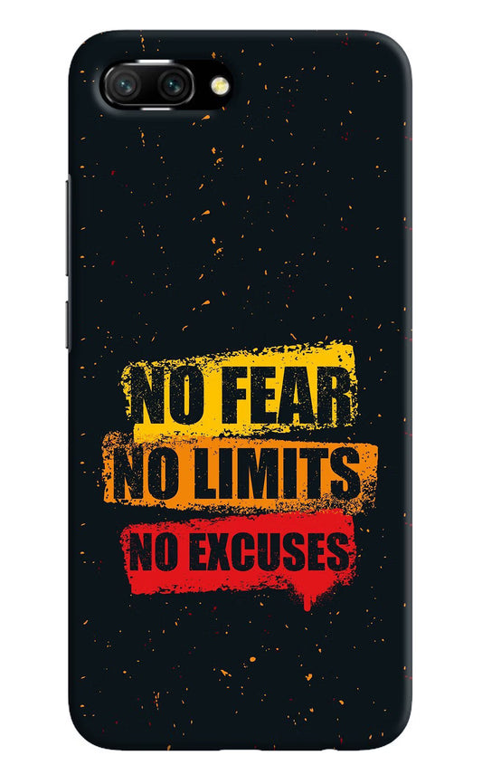 No Fear No Limits No Excuse Honor 10 Hard Case Back Cover by Casekaro