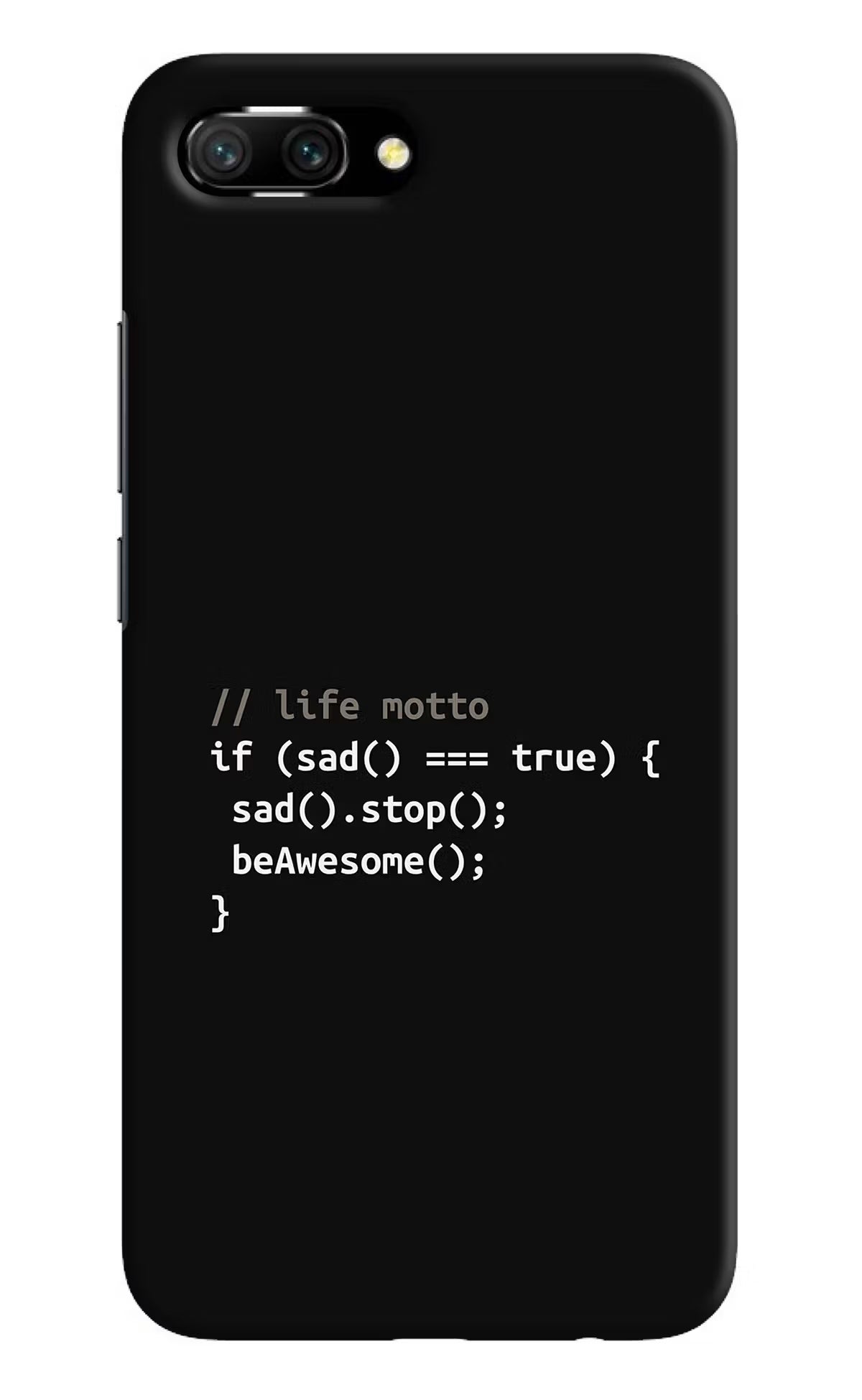 Life Motto Code Honor 10 Hard Case Back Cover by Casekaro