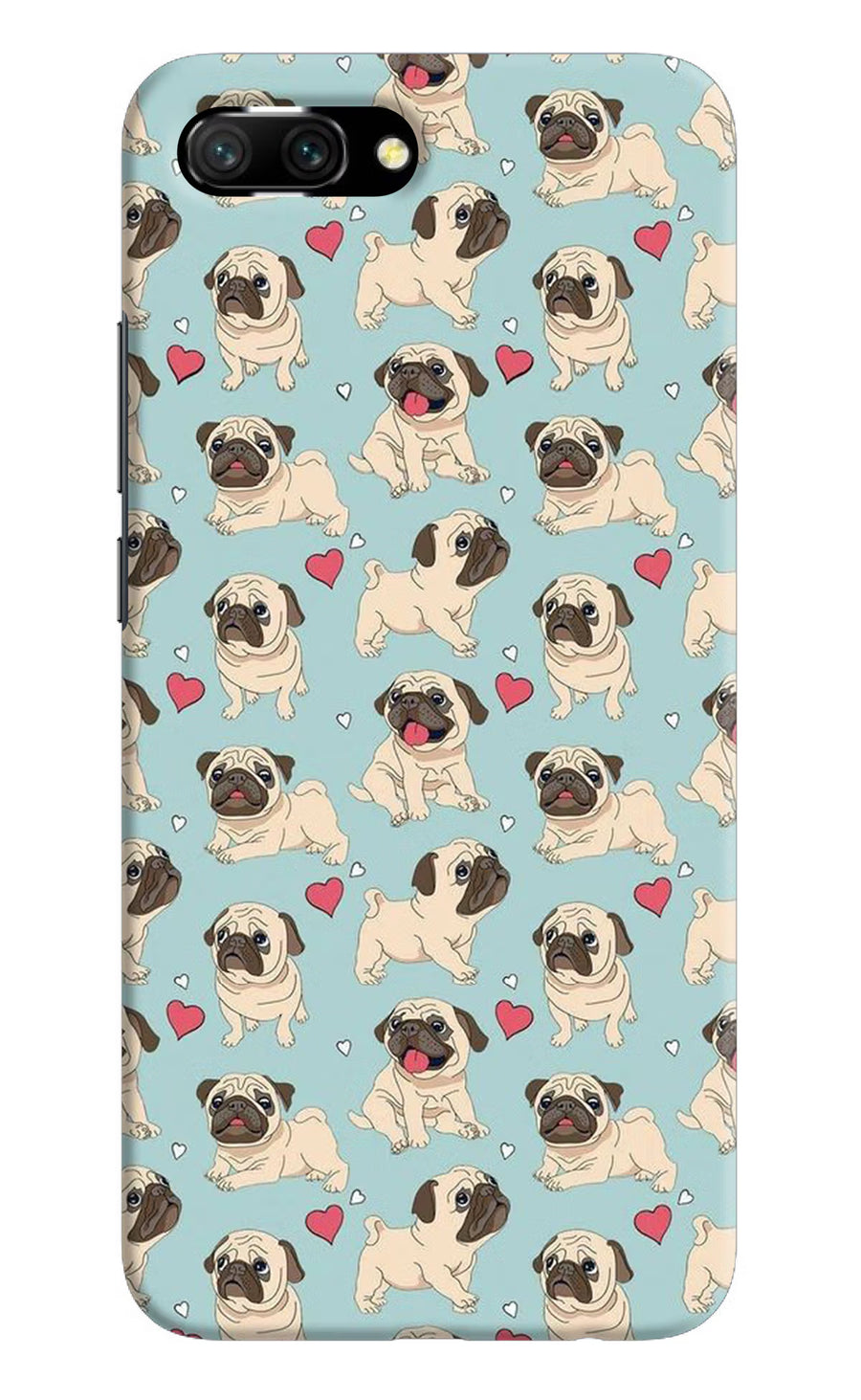 Pug Dog Honor 10 Back Cover, Hard case