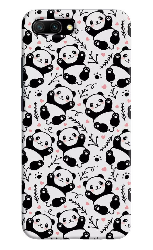 Cute Panda Honor 10 Hard Case Back Cover by Casekaro
