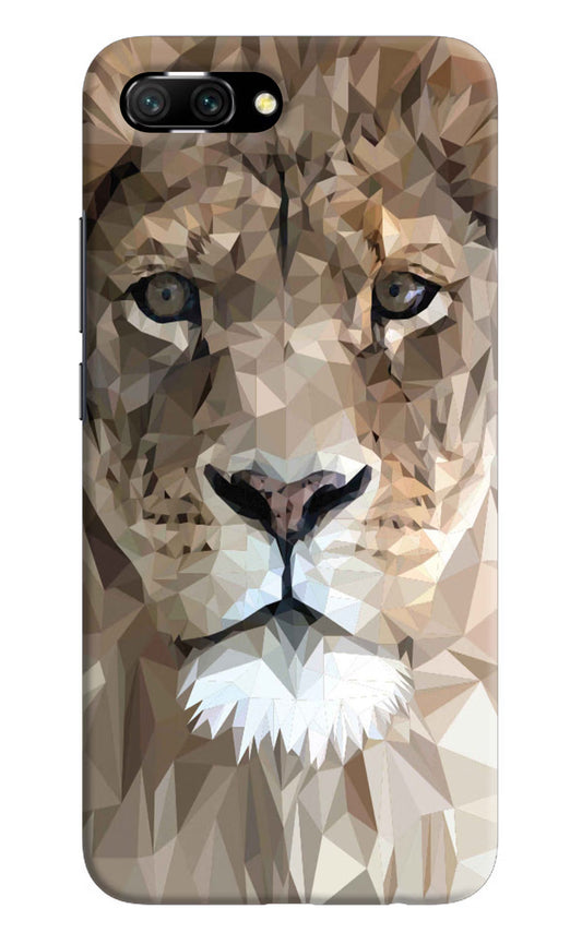 Lion Art Honor 10 Hard Case Back Cover by Casekaro