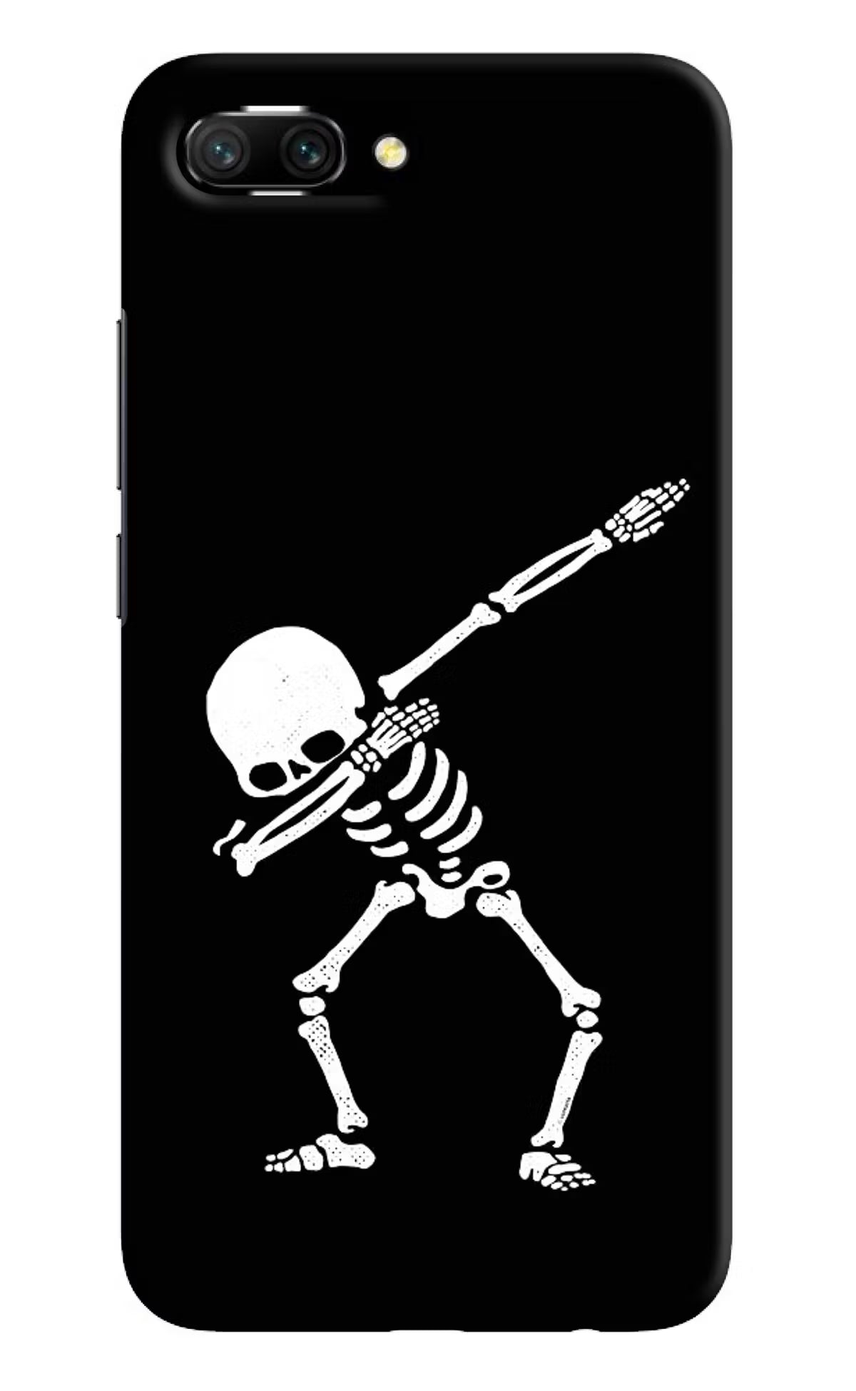 Dabbing Skeleton Art Honor 10 Hard Case Back Cover by Casekaro