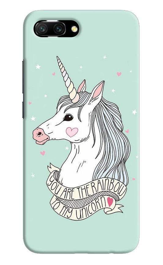 Unicorn Wallpaper Honor 10 Hard Case Back Cover by Casekaro