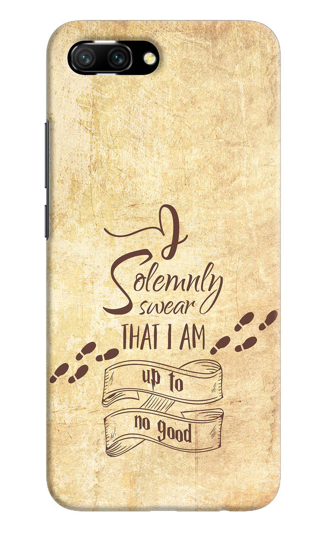 I Solemnly swear that i up to no good Honor 10 Hard Case Back Cover by Casekaro