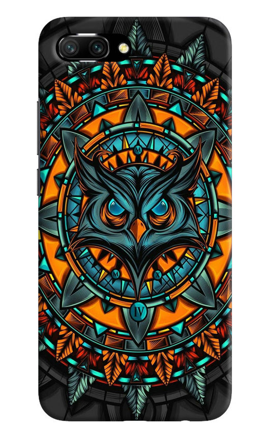 Angry Owl Art Honor 10 Hard Case Back Cover by Casekaro