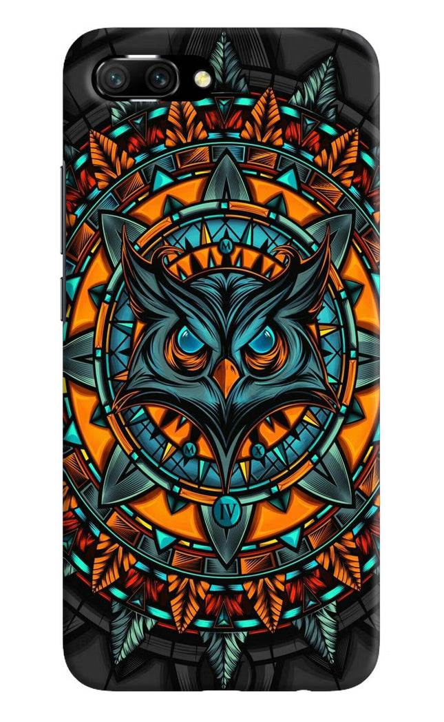 Angry Owl Art Honor 10 Hard Case Back Cover by Casekaro