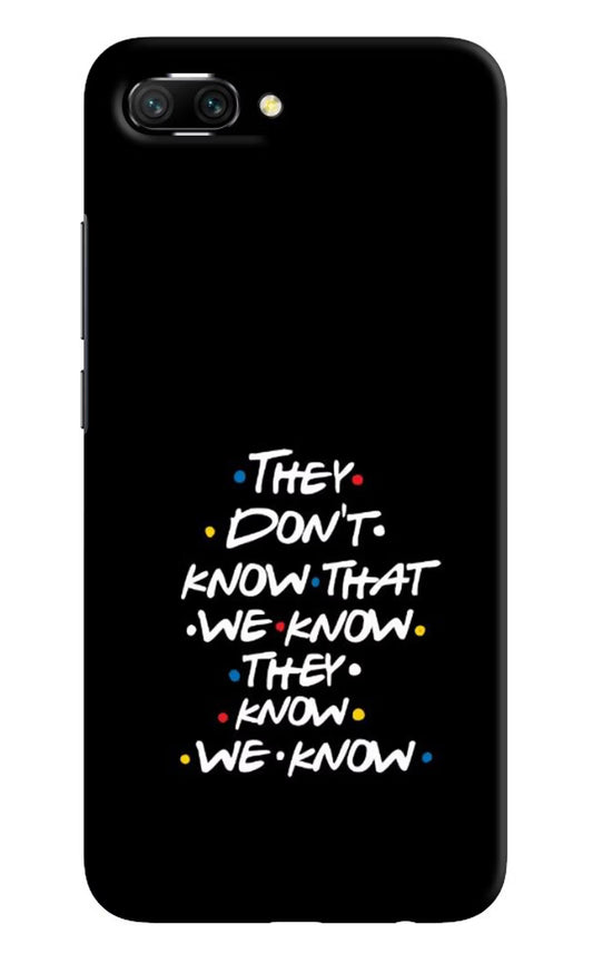 FRIENDS Dialogue Honor 10 Hard Case Back Cover by Casekaro