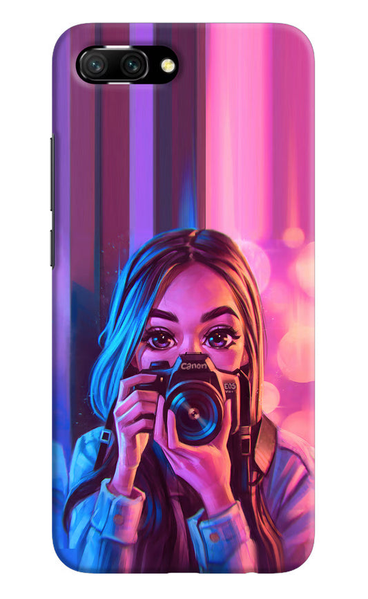 Girl Photographer Honor 10 Hard Case Back Cover by Casekaro