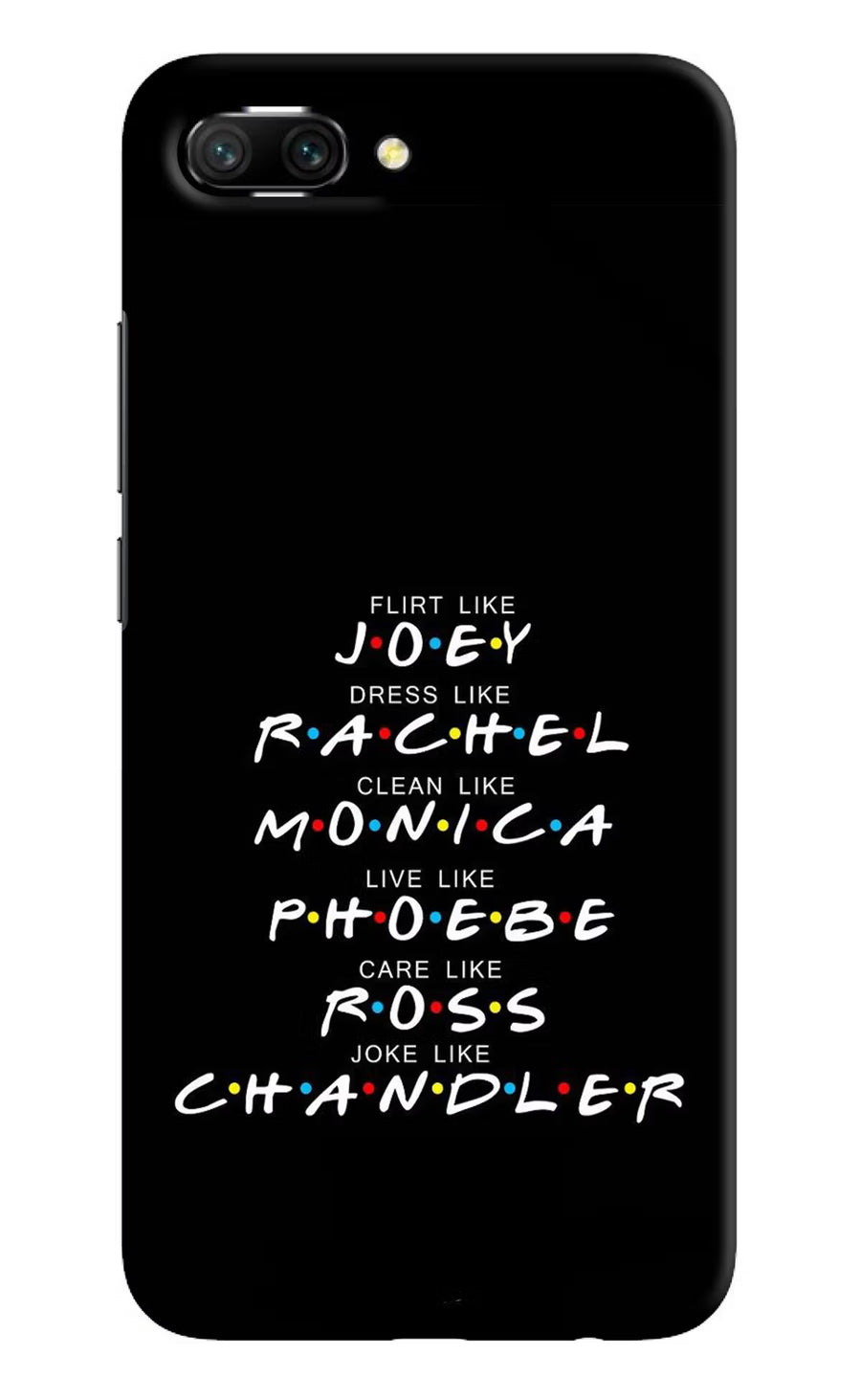 FRIENDS Character Honor 10 Back Cover, Hard case
