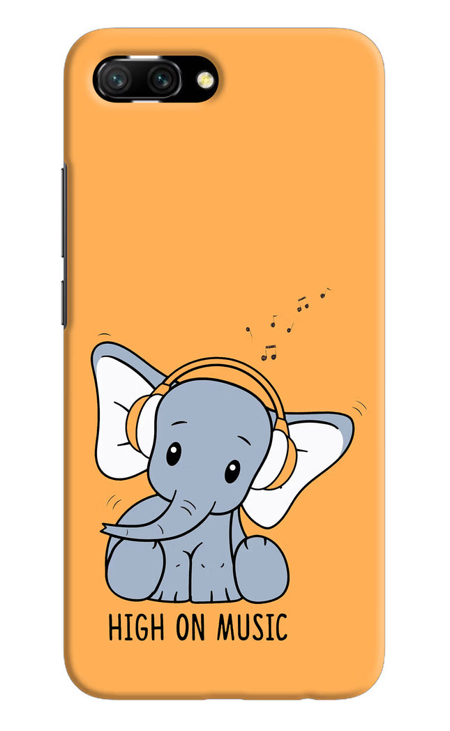 High On Music Honor 10 Hard Case Back Cover by Casekaro