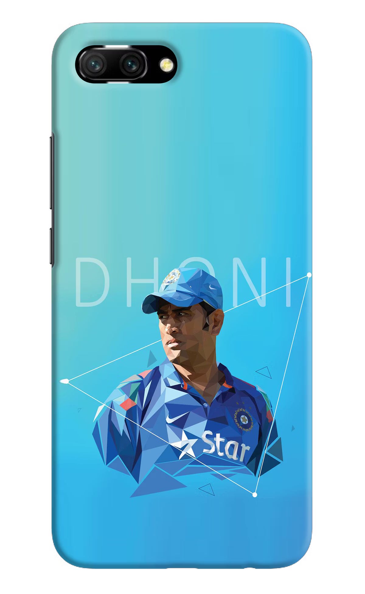 Dhoni Artwork Honor 10 Hard Case Back Cover by Casekaro