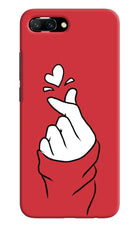 Korean Love Sign Honor 10 Hard Case Back Cover by Casekaro