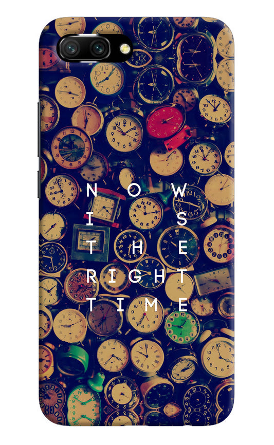 Now is the Right Time Quote Honor 10 Hard Case Back Cover by Casekaro