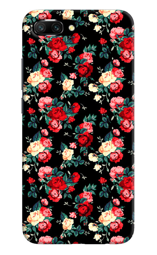 Rose Pattern Honor 10 Hard Case Back Cover by Casekaro